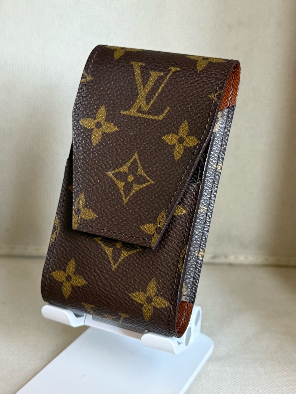 Authentic LOUIS VUITTON Etui Cigarette Case Monogram Canvas Brown